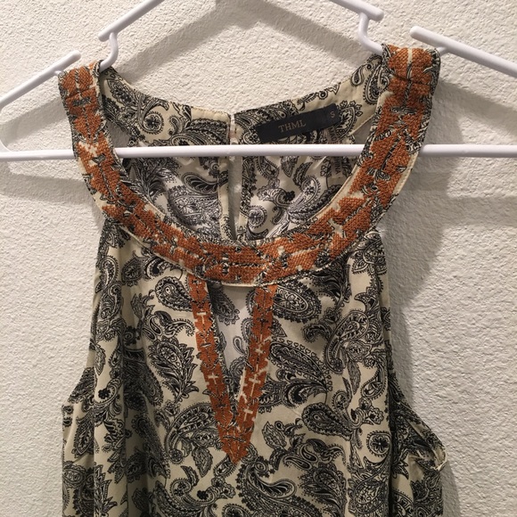 THML Embroidered Keyhole Paisley Top - Picture 3 of 5